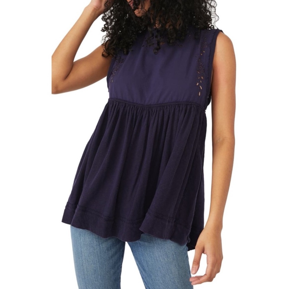 NEW Free People Bella Babydoll Top Size Small